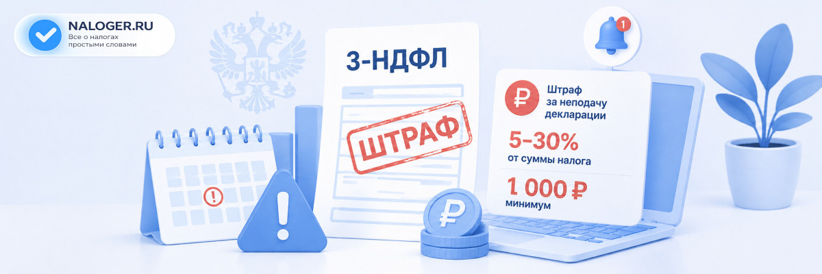 Штраф за неподачу 3-НДФЛ